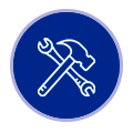 Servicom ícono martillo y llave
